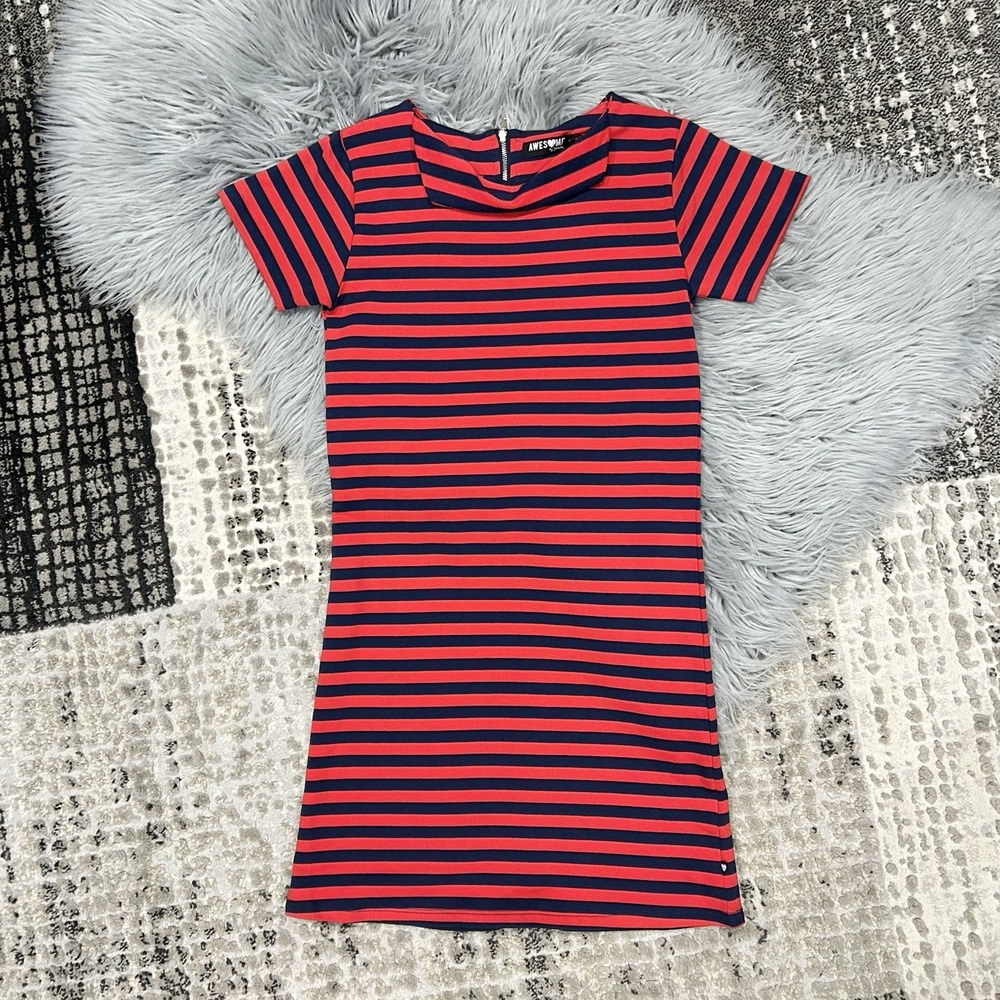 SOMEONE KIDS Girls Navy Short Sleeve Dress‎ Size 14Y NWT